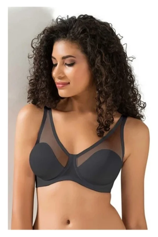 LE JARDİN 9200-B TÜL KAPLI SOFT CUP SÜTYEN SİYAH