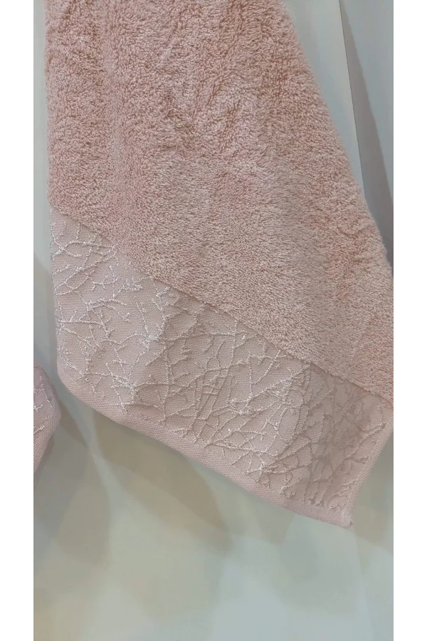 TOALLA DE ROSTRO ROSA DE LINO 50*85 KARACAN