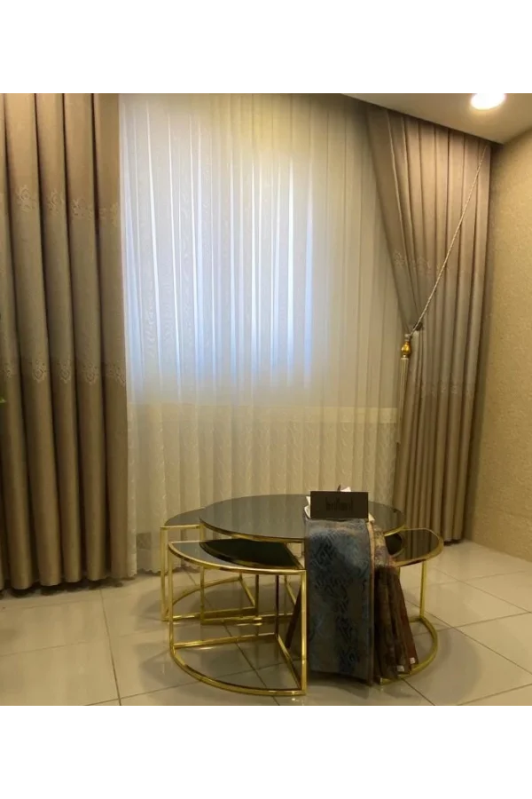 لورا جراي 1/3 سميكة تنجيد ستارة الخلفية أبم