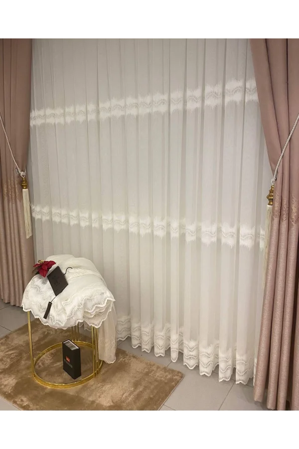 MANDEVİLLA ROSA FJ612861 1/3 DICHTE VORHANGSTOFF