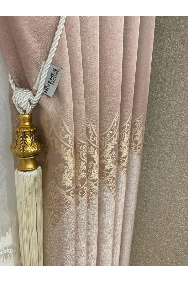 MANDEVİLLA ROSA FJ612861 1/3 DICHTE VORHANGSTOFF