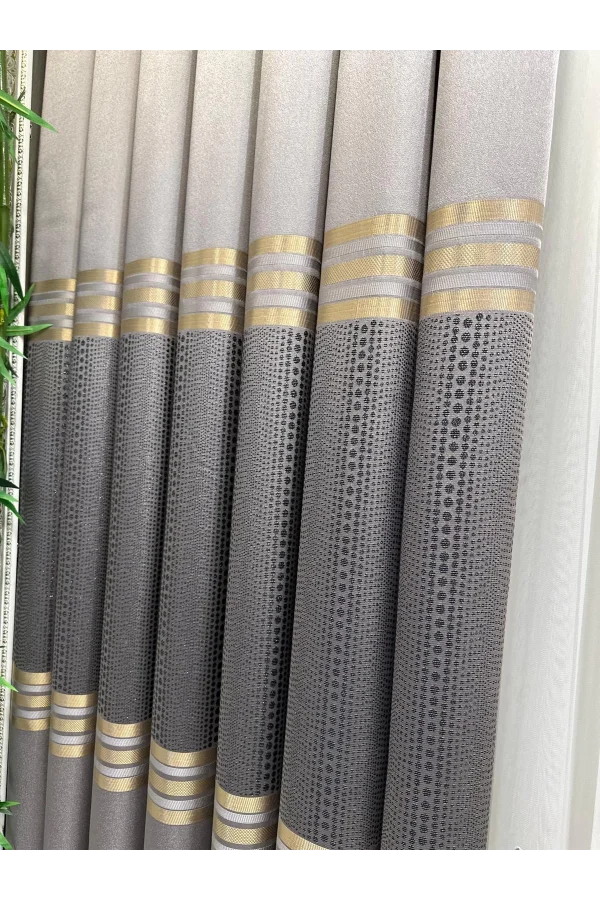 MIZRAKLI FT632256 V-5403 GRİ 1/3 SIK PİLE FON PERDE APM