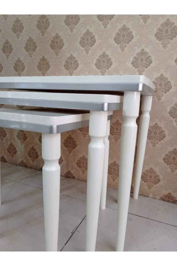 NİVEMESHOME DURU KREM-GÜMÜŞ 4 LÜ LÜX ZİGON