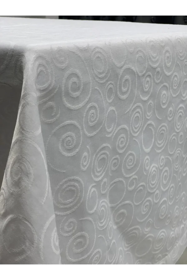 TOVAGLIA ANTIMACCHIA CON SIMBOLO CERCHIO BIANCO NIVEMESHOME 100X140