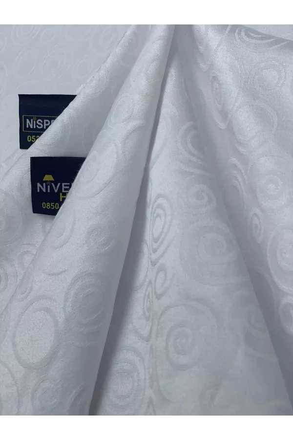 TOVAGLIA ANTIMACCHIA CON SIMBOLO CERCHIO BIANCO NIVEMESHOME 100X140