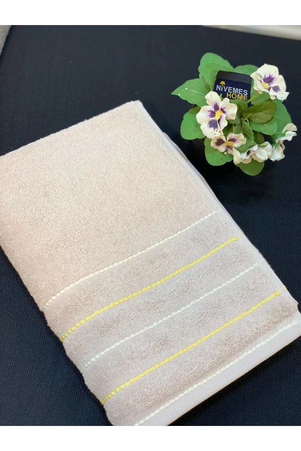 NİVEMESHOME 104 SAHRA BEJ YÜZ HAVLUSU NURPAK