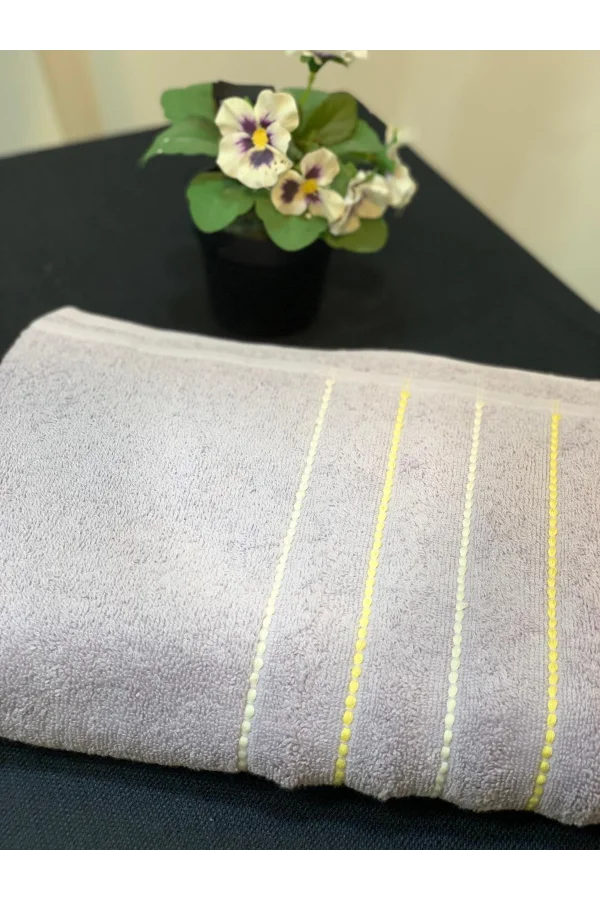 NİVEMESHOME 104 SAHRA LİLA YÜZ HAVLUSU NURPAK