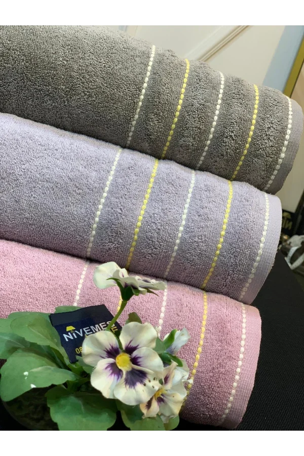 NİVEMESHOME 104 SAHRA LILA GESICHTSHANDTUCH NURPAK