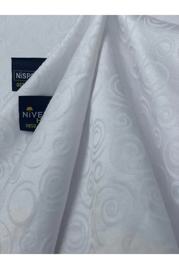 NIVEMESHOME 140X200Bianco TURING DIRETTO Tovaglia ANTISTRAPPO