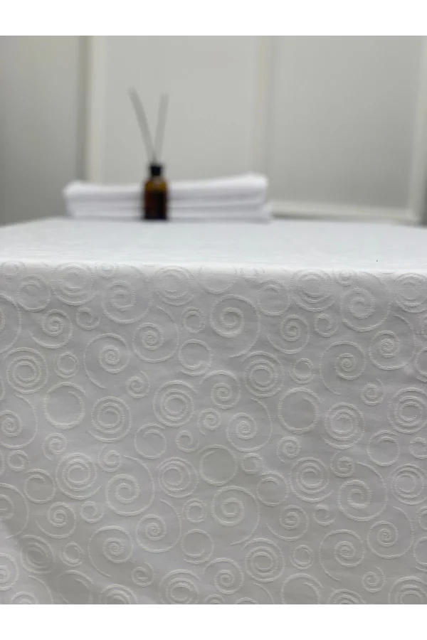 NIVEMESHOME 140X200Bianco TURING DIRETTO Tovaglia ANTISTRAPPO