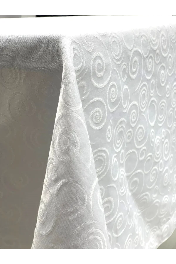 NIVEMESHOME 140X200Bianco TURING DIRETTO Tovaglia ANTISTRAPPO