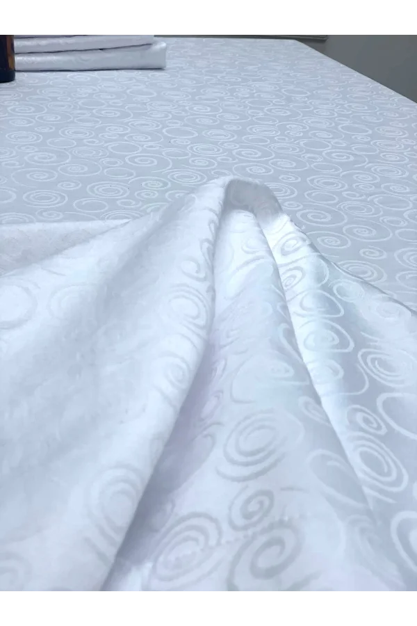 NIVEMESHOME 140X200Bianco TURING DIRETTO Tovaglia ANTISTRAPPO