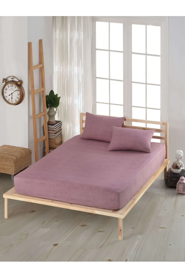 SET Lenzuola con angoli 160x200 Rose NIVEMESHOME