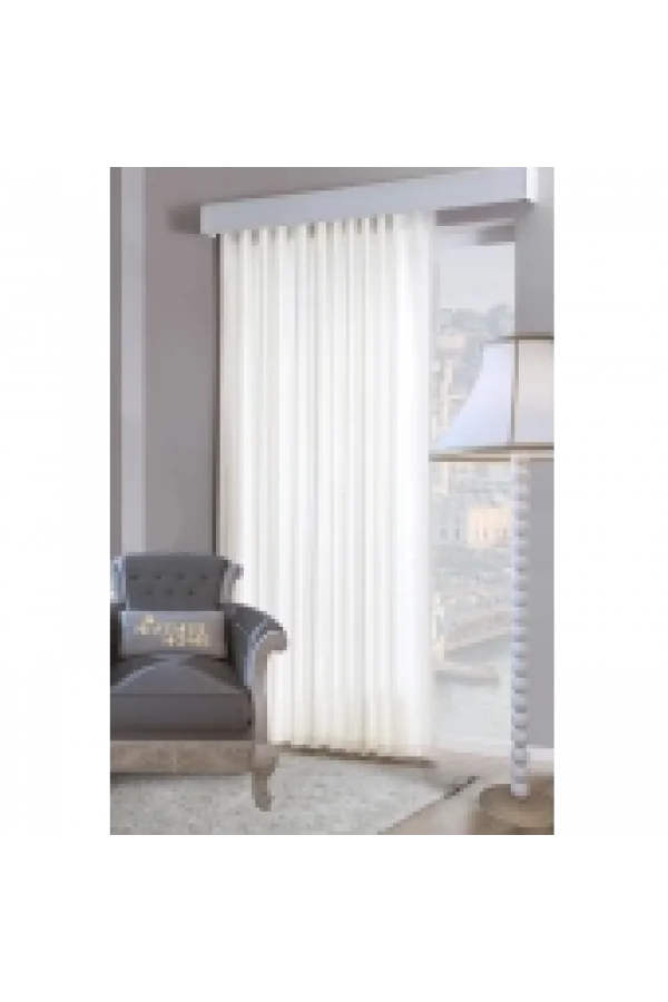 NİVEMESHOME 1. KLASSIGE QUALITÄT WEISSER SATIN SICHTSCHUTZVORHANG