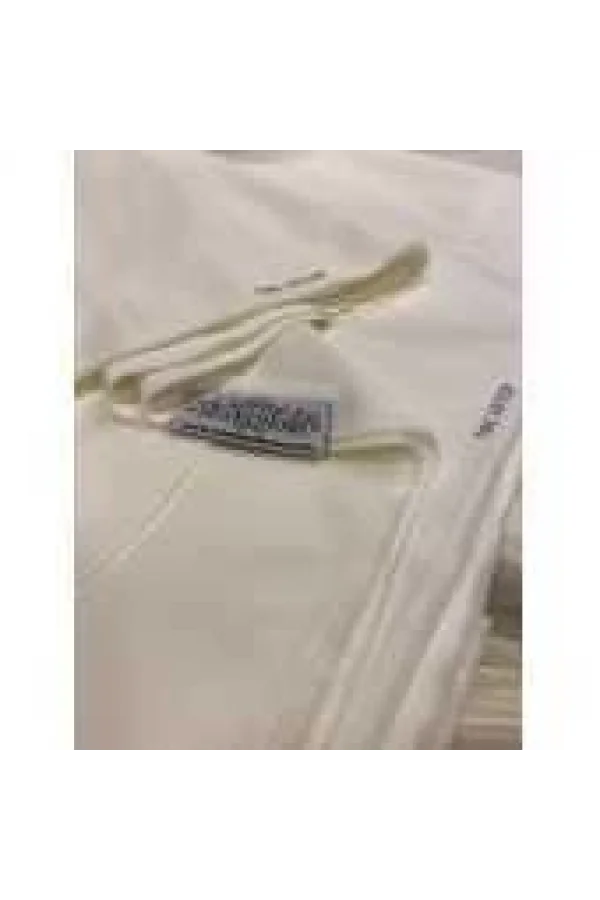 NİVEMESHOME 1. KLASSIGE QUALITÄT WEISSER SATIN SICHTSCHUTZVORHANG