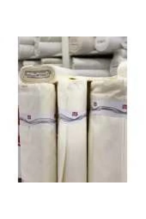 NİVEMESHOME 1. KLASSIGE QUALITÄT WEISSER SATIN SICHTSCHUTZVORHANG