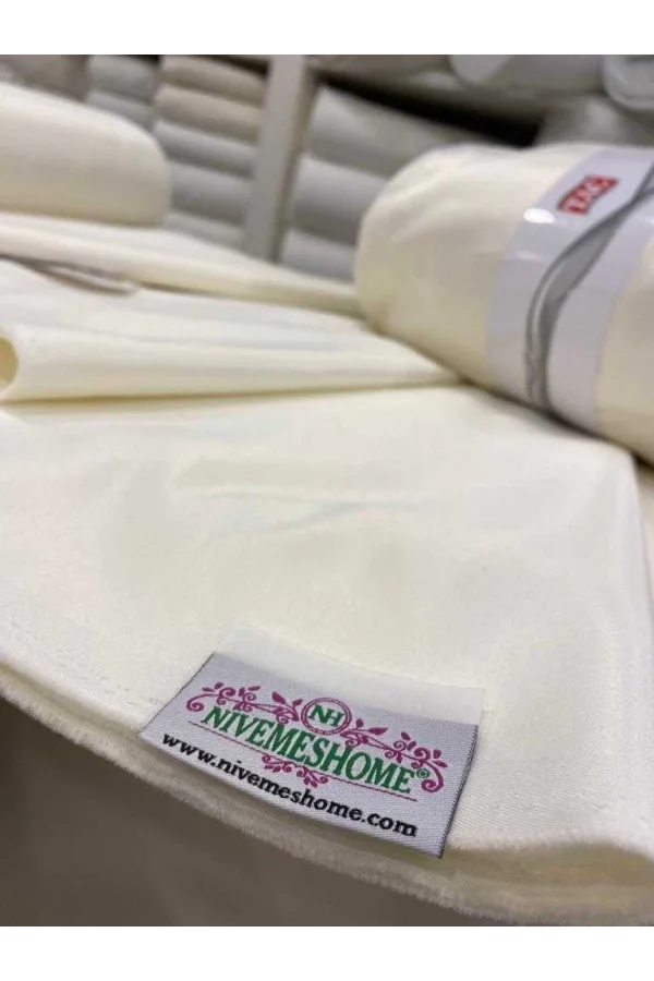 NİVEMESHOME جودة درجة أولى ستارة ساتان كريمية للشمس