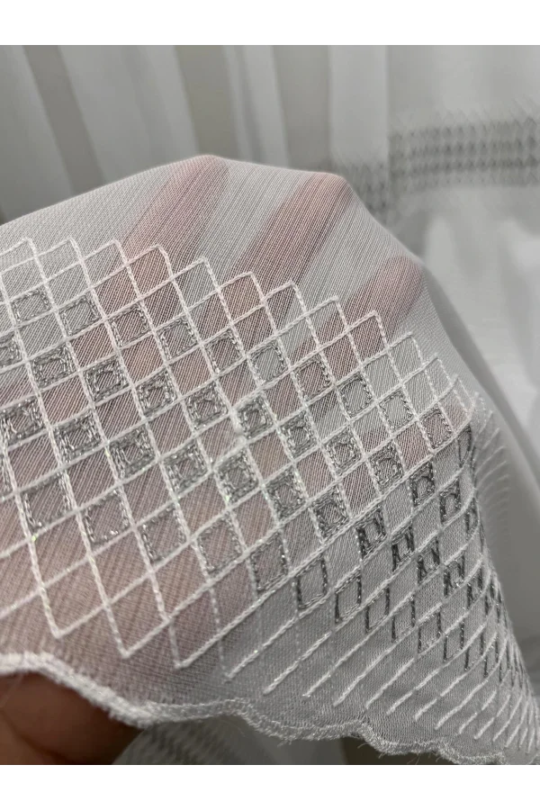 NİVEMESHOME 2075 MELODÍA V-GRİ 1/3 PILA BAMBÚ TÜL CORTINA