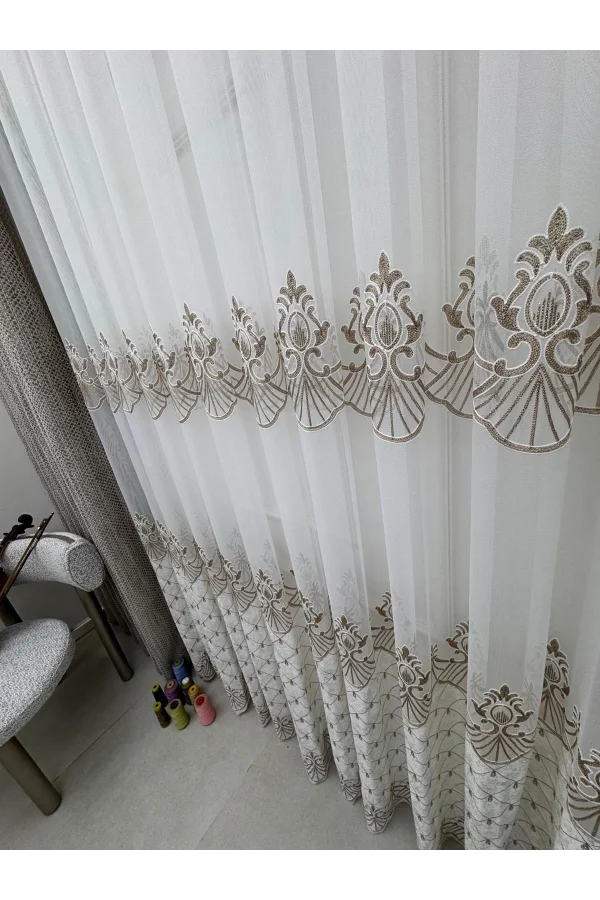 NİVEMESHOME 2840 HARMONİ VİZON 1/3 PİLELİ TÜL CURTAIN