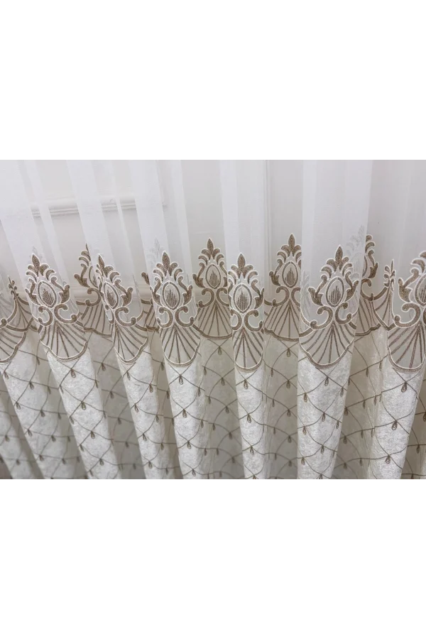 NİVEMESHOME 2840 HARMONİ VİZON 1/3 PİLELİ TÜL CURTAIN
