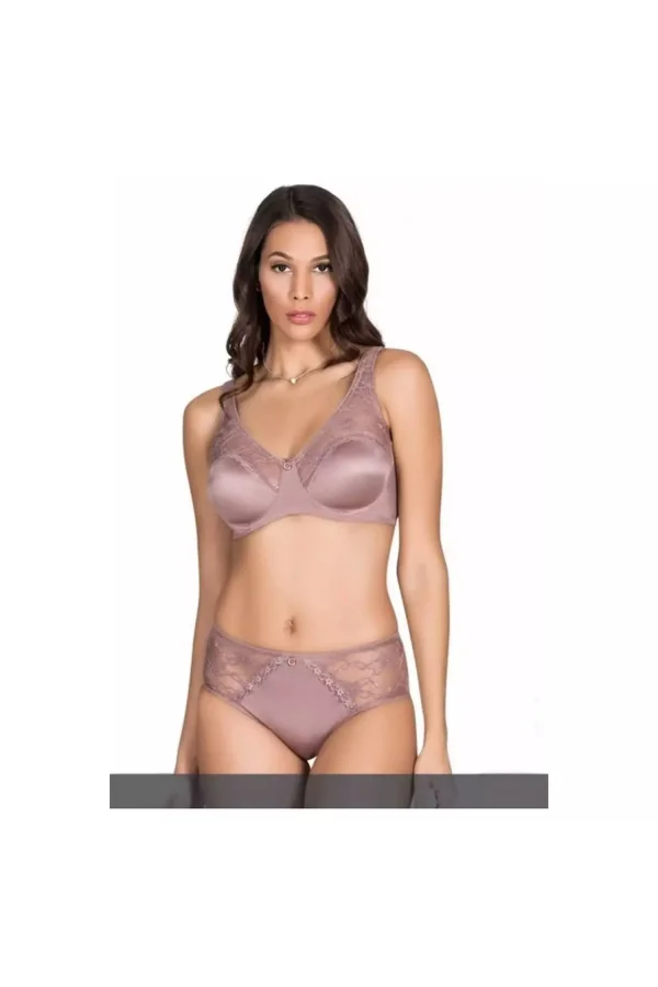 NİVEMESHOME 5035 SOFT GEWICKELTES SPITZEN-BH-SET ECRU BDN: 90 LE JARDİN