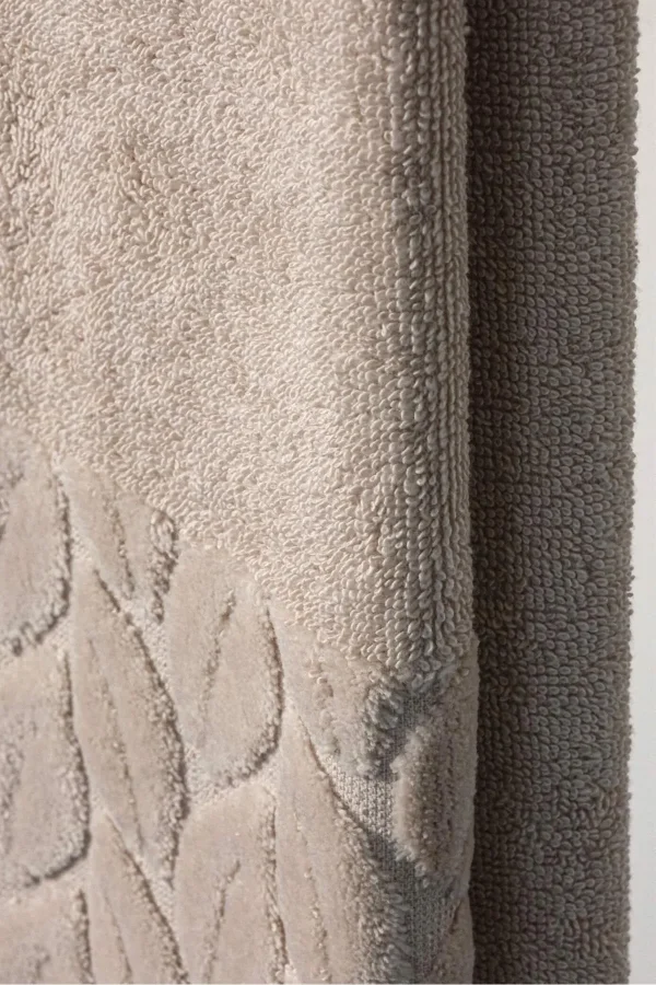 NİVEMESHOME 632 BEJ 90X150 HAZAL BANYO HAVLUSU NURPAK