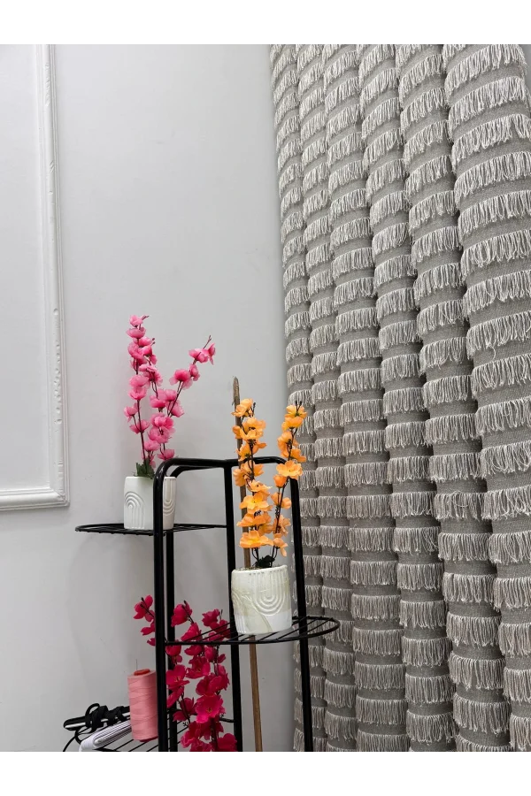 NİVEMESHOME 656 SULTAN ŞÖNİL WOVEN VIZON 1/3 PILE BACKGROUND CURTAIN APM