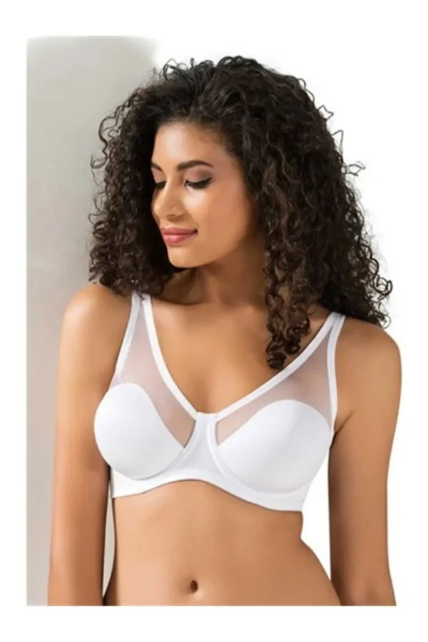 NİVEMESHOME 9200-C TÜL KAPLI SOFT C CUP BRA WHITE BDN:85 LE JARDIN