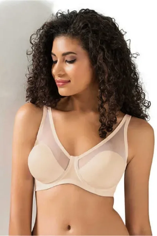 NİVEMESHOME 9200-C TÜL KAPLI SOFT C CUP BRA SKIN BDN:85 LE JARDİN