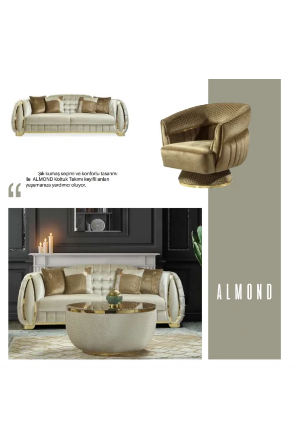 NİVEMESHOME ALMOND SOFÀ SET