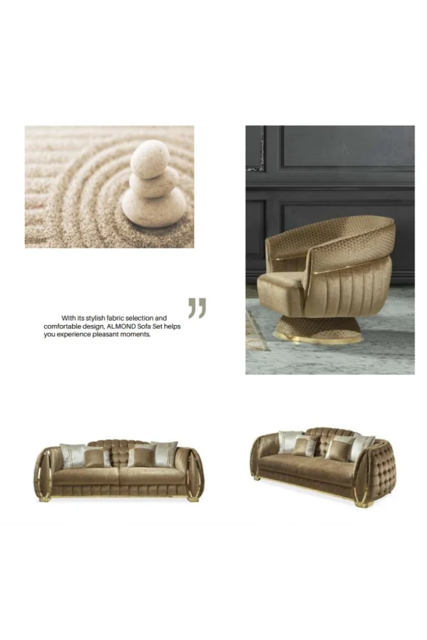 NİVEMESHOME ALMOND SOFÀ SET