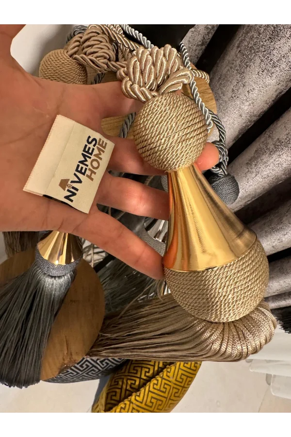 NİVEMESHOME GOLDKETTIGE GOLD-ACCESSORY NEUES MODEL KOFPANG BIRNE BRAZOL