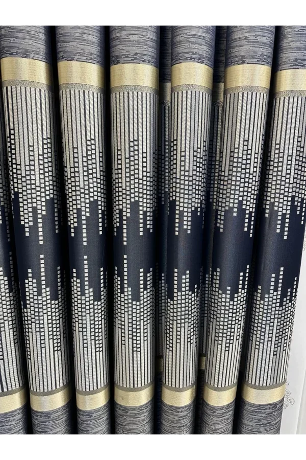 NİVEMESHOME AMASRA FT614164 V-502 AZUL 1/3 PERSIANA ENROLLABLE DE TELA GRUESA