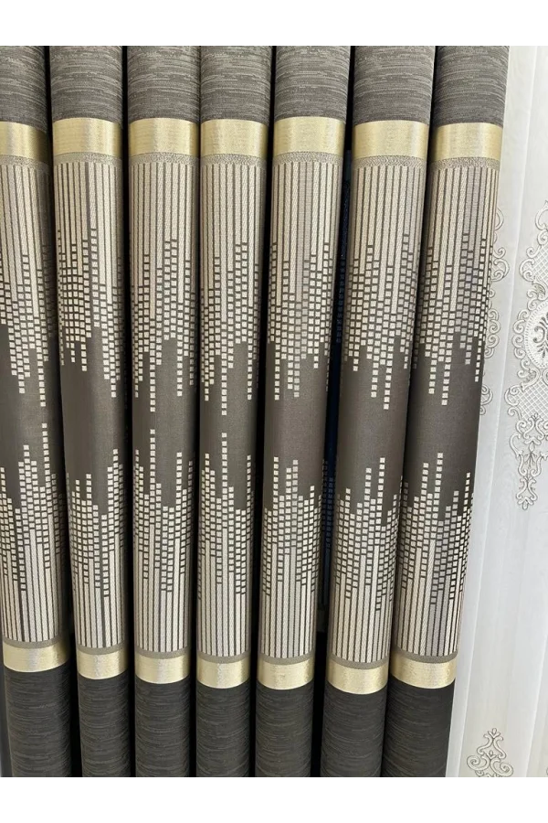 NİVEMESHOME AMASRA FT614164 V-5302 TIERRA 1/3 DENSAMENTE CORTINA DE TUL APM