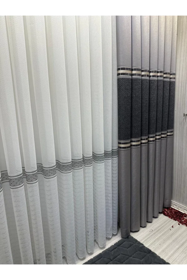 НИВЕМЕСХОМЕ АНКА СЕРО-ЧЕРНЫЙ 1/3 ТЕСНИТЕЛЬ ФОНОВОЕ ЗАНАВЕСОЧНОЕ ДЕРЕВЦЕ АПМ