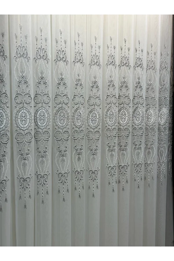 NİVEMESHOME ANTAKYA 8008 V-6113 1/3 SIK PİLELİ TÜL PERDE APM