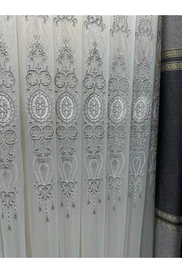 NİVEMESHOME ANTAKYA 8008 V-6113 1/3 SIK PİLELİ TÜL PERDE APM