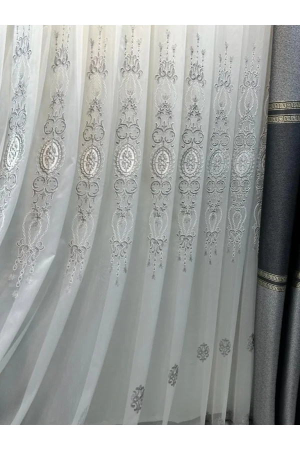 NİVEMESHOME ANTAKYA 8008 V-6113 1/3 SIK PİLELİ TÜL PERDE APM