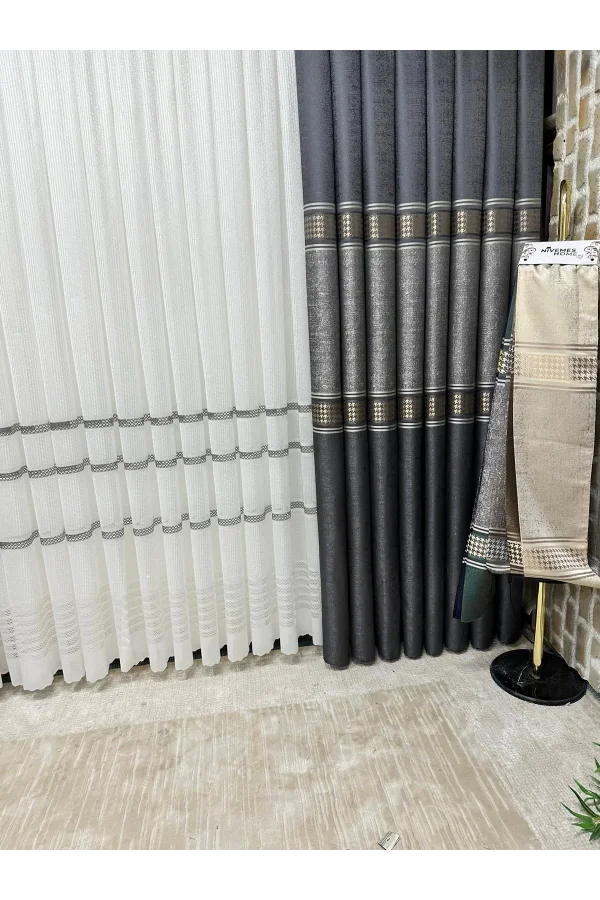 NİVEMESHOME ANTARES 8521 1/3 SIK PİLELİ TÜL PERDE APM