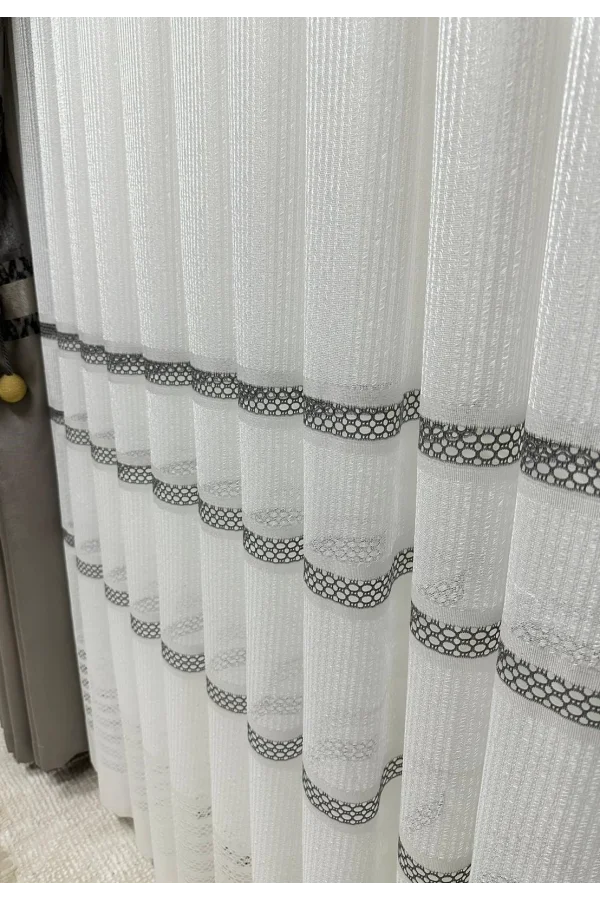 NİVEMESHOME ANTARES 8521 1/3 SIK PİLELİ TÜL PERDE APM