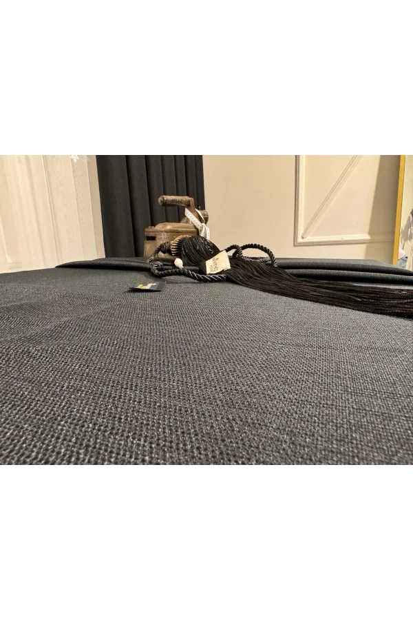 NİVEMESHOME ANTRASİT 140X220 KETEN MASA ÖRTÜSÜ