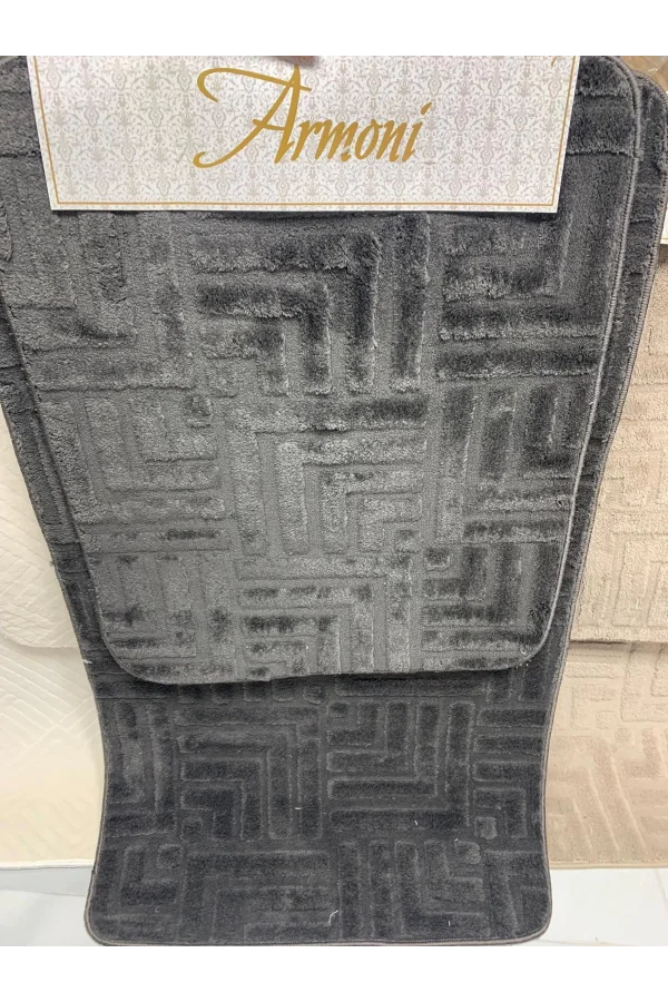 NİVEMESHOME ANTHRASITE TOILET SET HARMONY BUTTERFLY