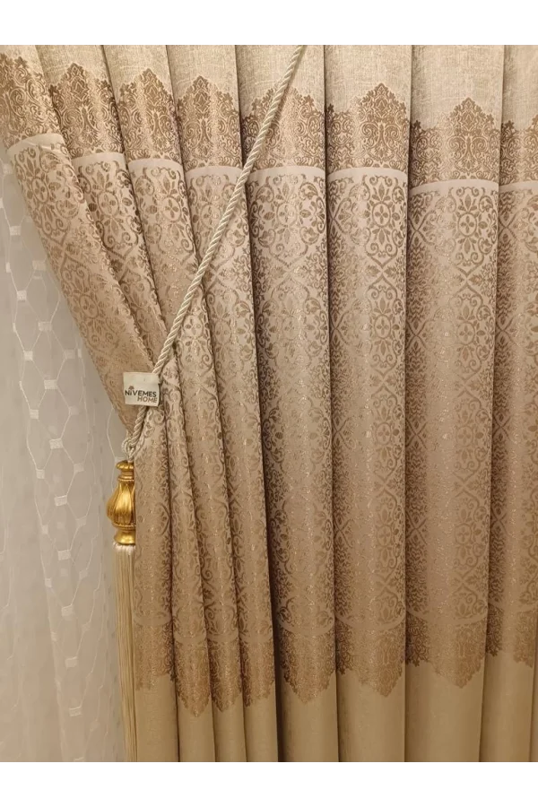 NİVEMESHOME ARORA VISION 1/3 TIGHTLY PLEATED BACKGROUND CURTAIN APM
