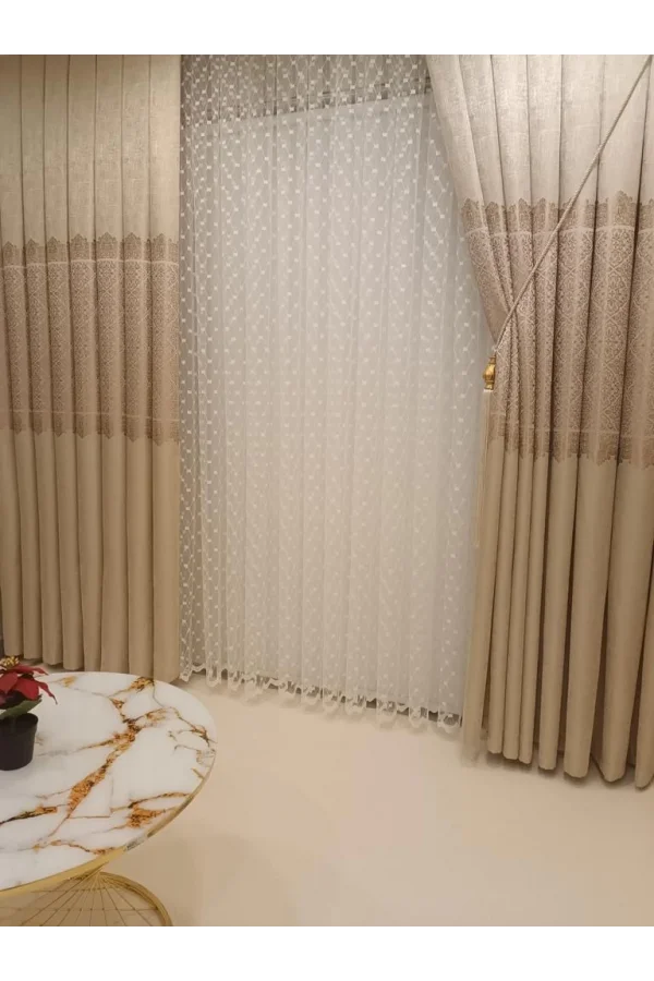 NİVEMESHOME ARORA VISION 1/3 TIGHTLY PLEATED BACKGROUND CURTAIN APM