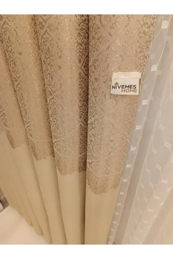NİVEMESHOME ARORA VISION 1/3 TIGHTLY PLEATED BACKGROUND CURTAIN APM