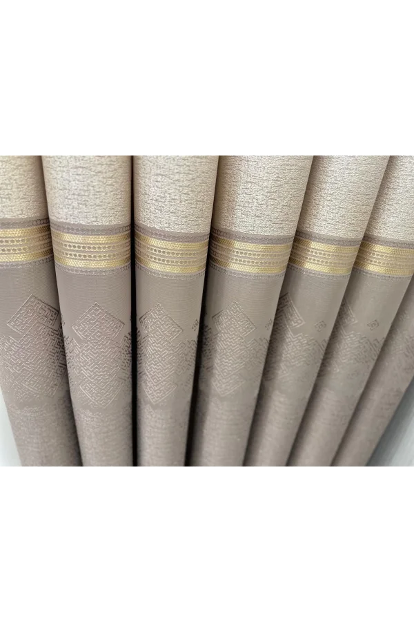 NİVEMESHOME  ARSUZ FT614288 V-5202 VİZON 1/3 SIK PİLELİ FON PERDE APM