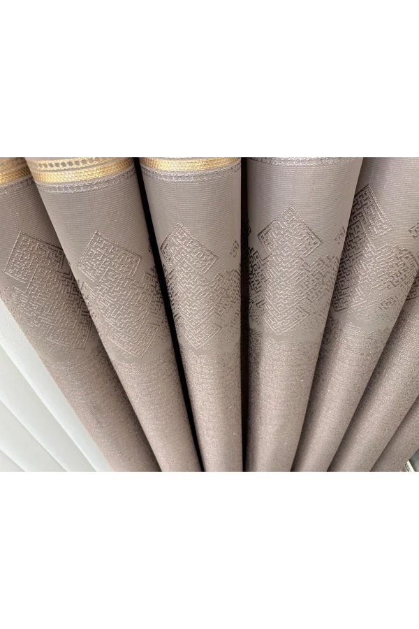 NİVEMESHOME  ARSUZ FT614288 V-5202 VİZON 1/3 SIK PİLELİ FON PERDE APM