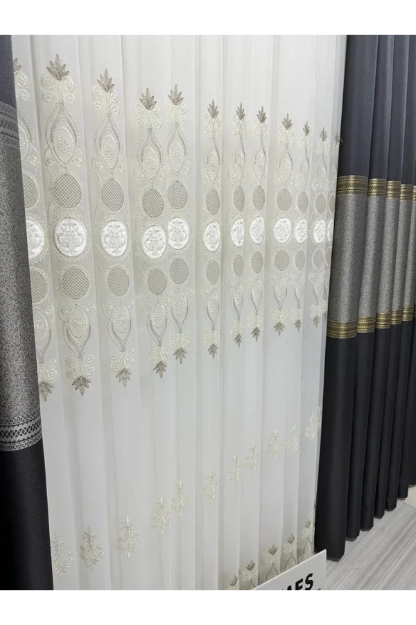 NİVEMESHOME ARTEMİS 1/3 SIK PİLELİ TÜL PERDE APM