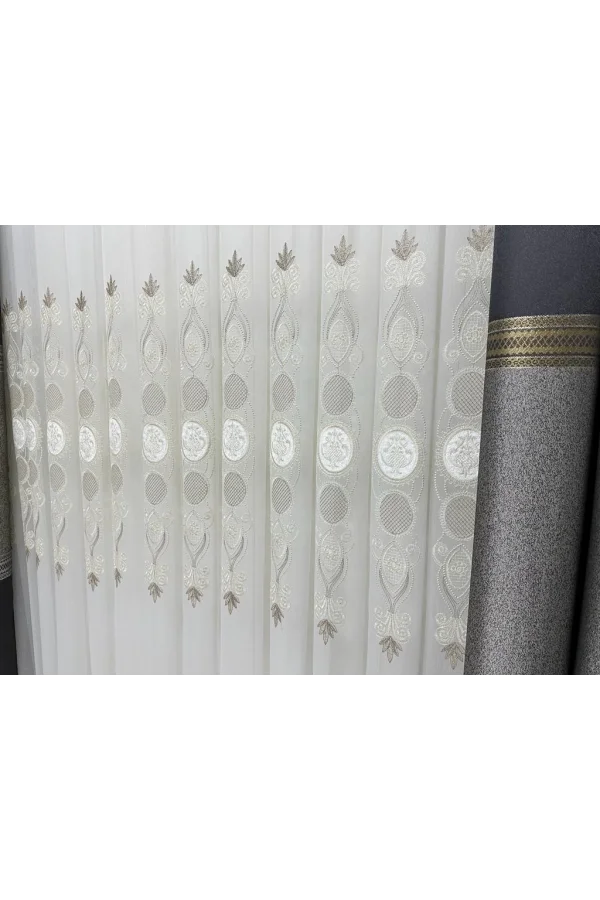 NİVEMESHOME ARTEMİS 1/3 SIK PİLELİ TÜL PERDE APM