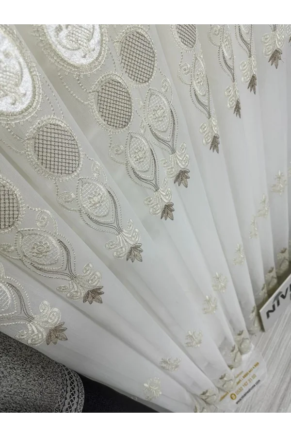 NİVEMESHOME ARTEMİS 1/3 SIK PİLELİ TÜL PERDE APM